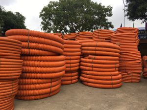 ống nhựa xoắn HDPE luồn cáp ngầm - Công Ty TNHH Thương Mại Và Thiết Kế Xây Dựng Minh Sơn